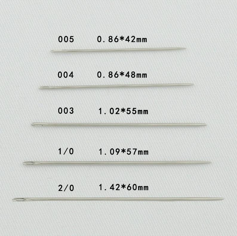 25 pack John James Saddlers Harness Needles - Sizes 1,2,3,4 Leather, Hand Stitching Hand Sewing Needles image 6