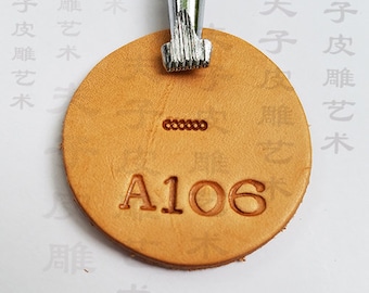 Craft Japan - A106 6-Seed Bar Grounder Background Stamp Leather Stamping Tool