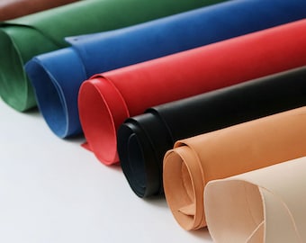 Full Grain Veg-Tanned Leather Piece Cowhide Leather Craft DIY Material