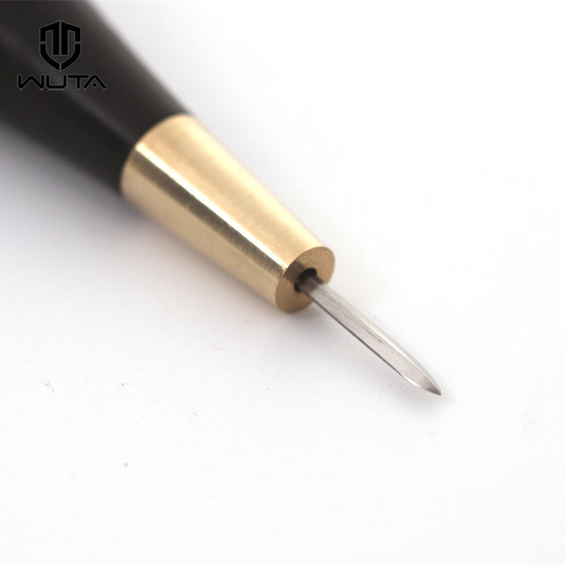 Leathercraft Wooden Stitching Awl Needle Handstitched Leather Etsy