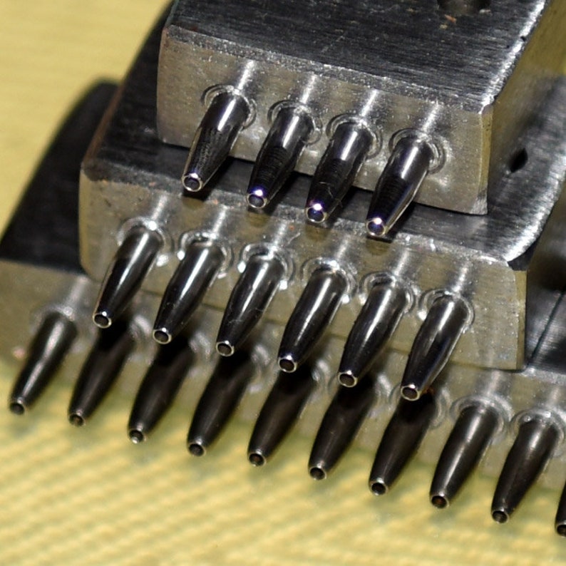 4/5/6/8mm Leather Stitching Prong Punch Round Holes / Leather Etsy