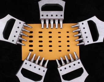 Watch Punch Hand Strap Leathercraft Pattern Handmade Leather Oval Hole Watch Strap Design Puncher