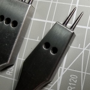 Removable Leather Craft round Hole pricking iron chise steel Stitching Punch Tools Diy set image 10