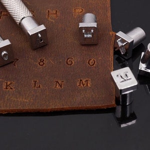 36pcs 3mm/6mm acero punzión alfabeto letra número sello conjunto de herramientas de cuero de metal conjuntos de artesanía