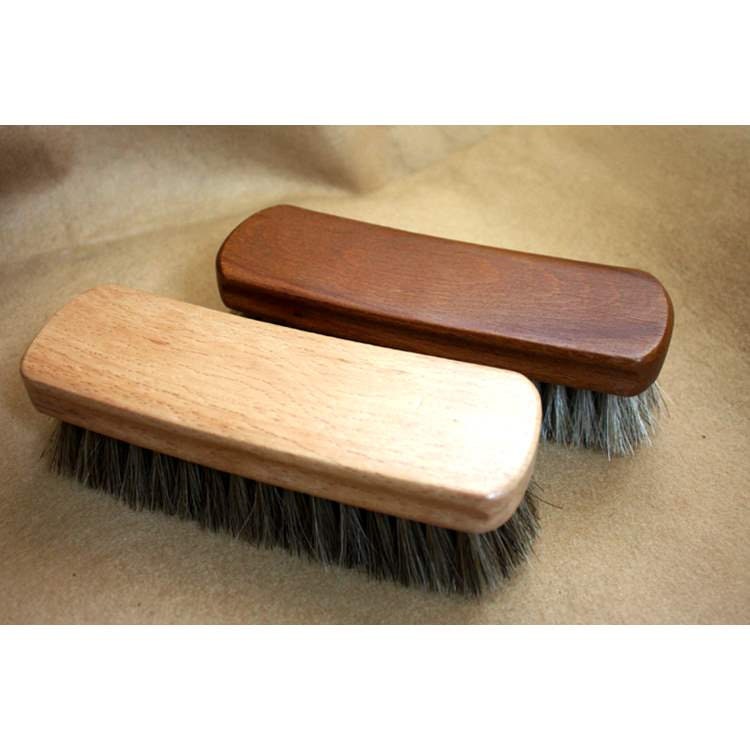 Craft Horse Hair Brush Leathercraft Handcraft Shose Cleaning Polishing  Maintain Condition Treatment Finish Polish Applicator 