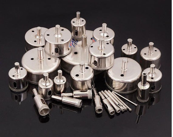 individual sizes （3mm-100mm）Diamond tool drill bit hole saw set for glass ceramic marble