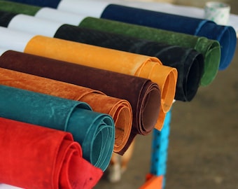 Full Grain Veg-Tanned Matte Leather Piece Cowhide Leather Craft DIY Material