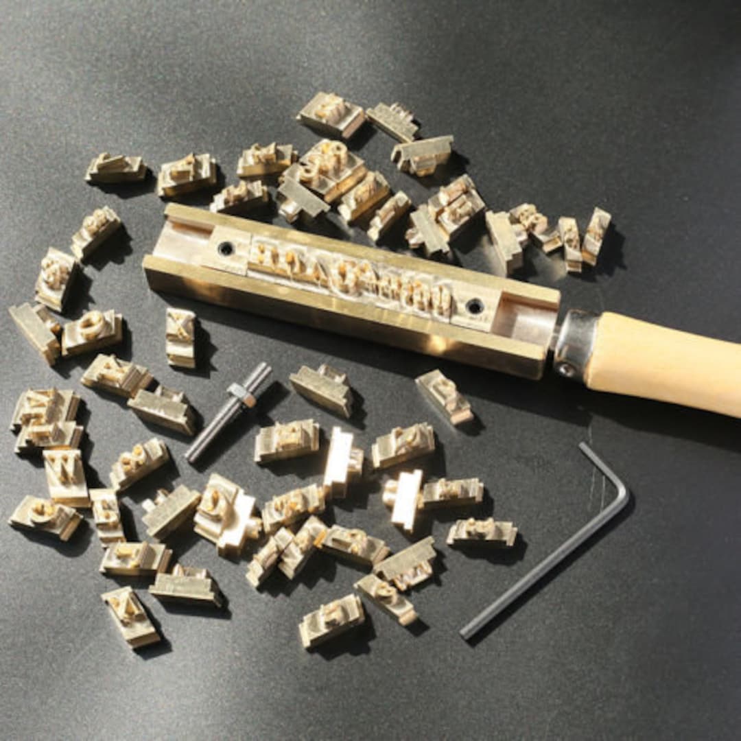Custom Made Brass Alphabet Stamp Letter Stamp Changeable Mould Stamp