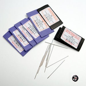 Germania sistema S + U Saddlers aghi per cucire perline Craft Leathercraft pelle filo cavo cucchiaio strumento