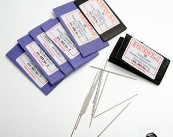 Germany SYSTEM S+U Saddlers Needles Sewing beading Craft Leathercraft Leather Thread Cable Spoon Tool