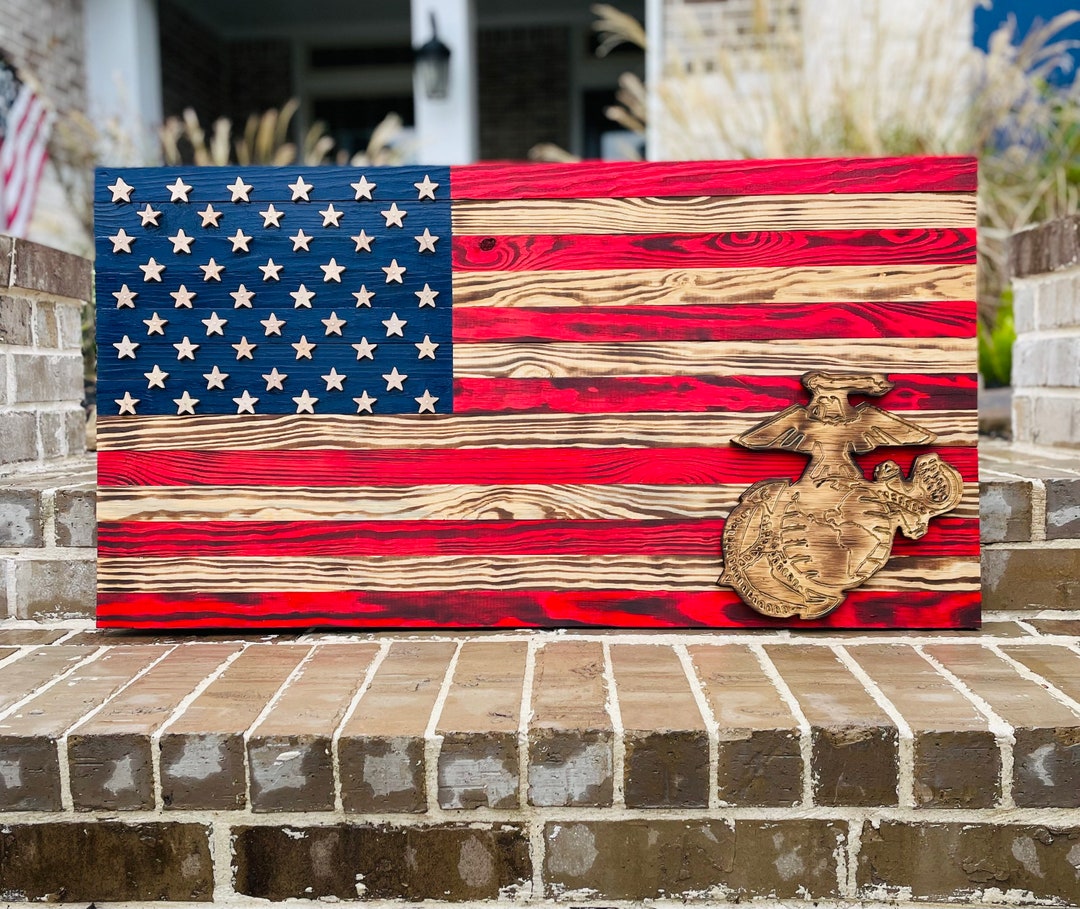 US Flags Military Branches or Custom Emblems Etsy