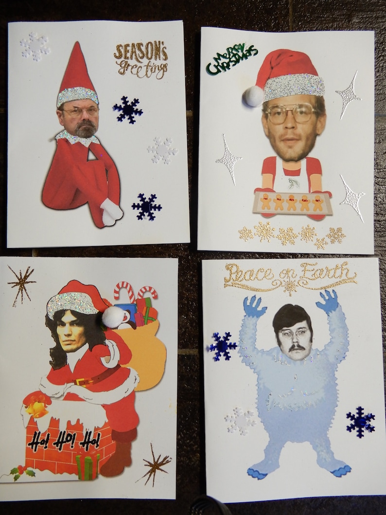 True Crime Serial Killer Christmas Cards. Set of 8 With Etsy