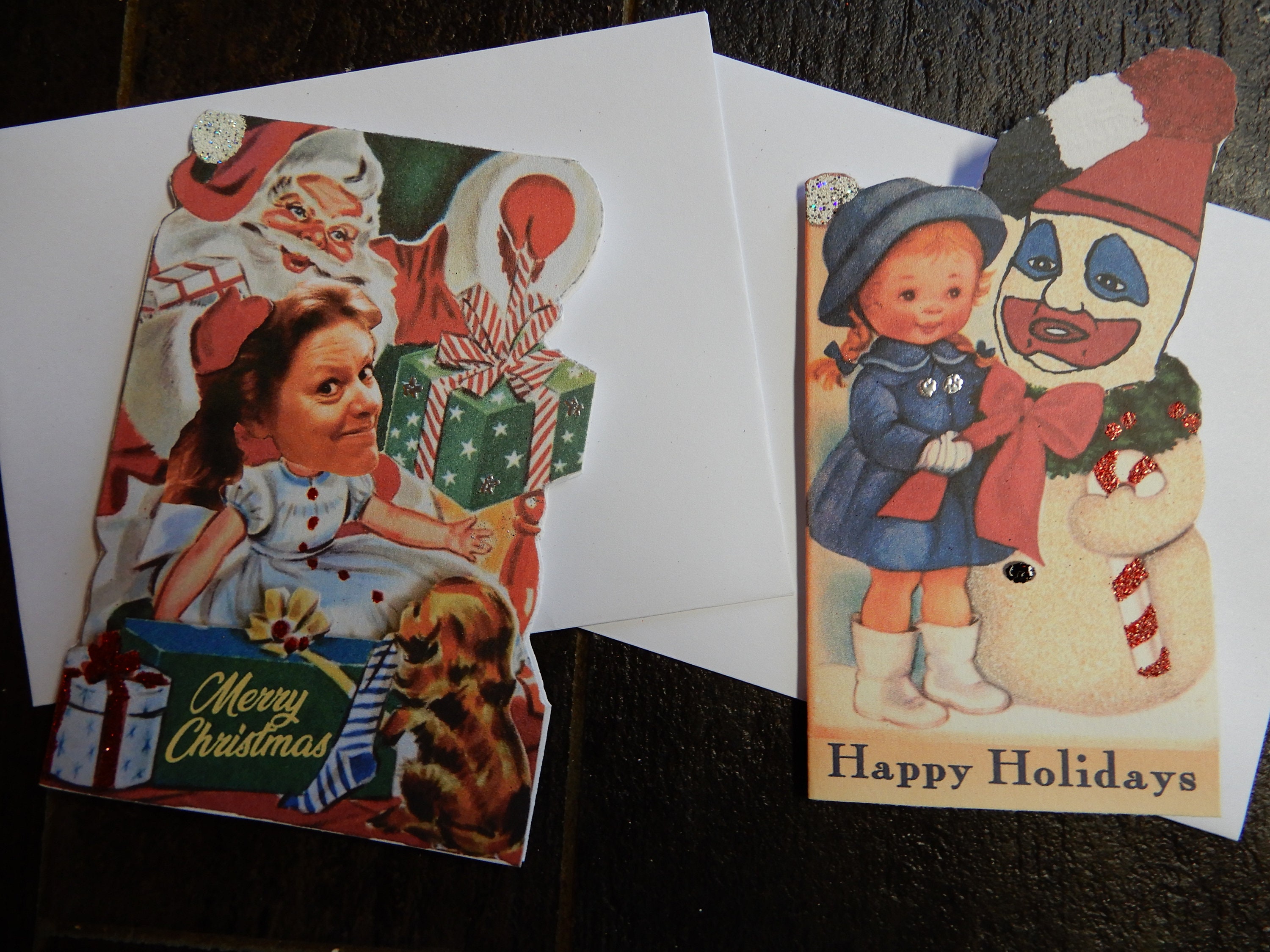 Vintage Serial Killer True Crime Christmas Cards. Set of 8 Etsy