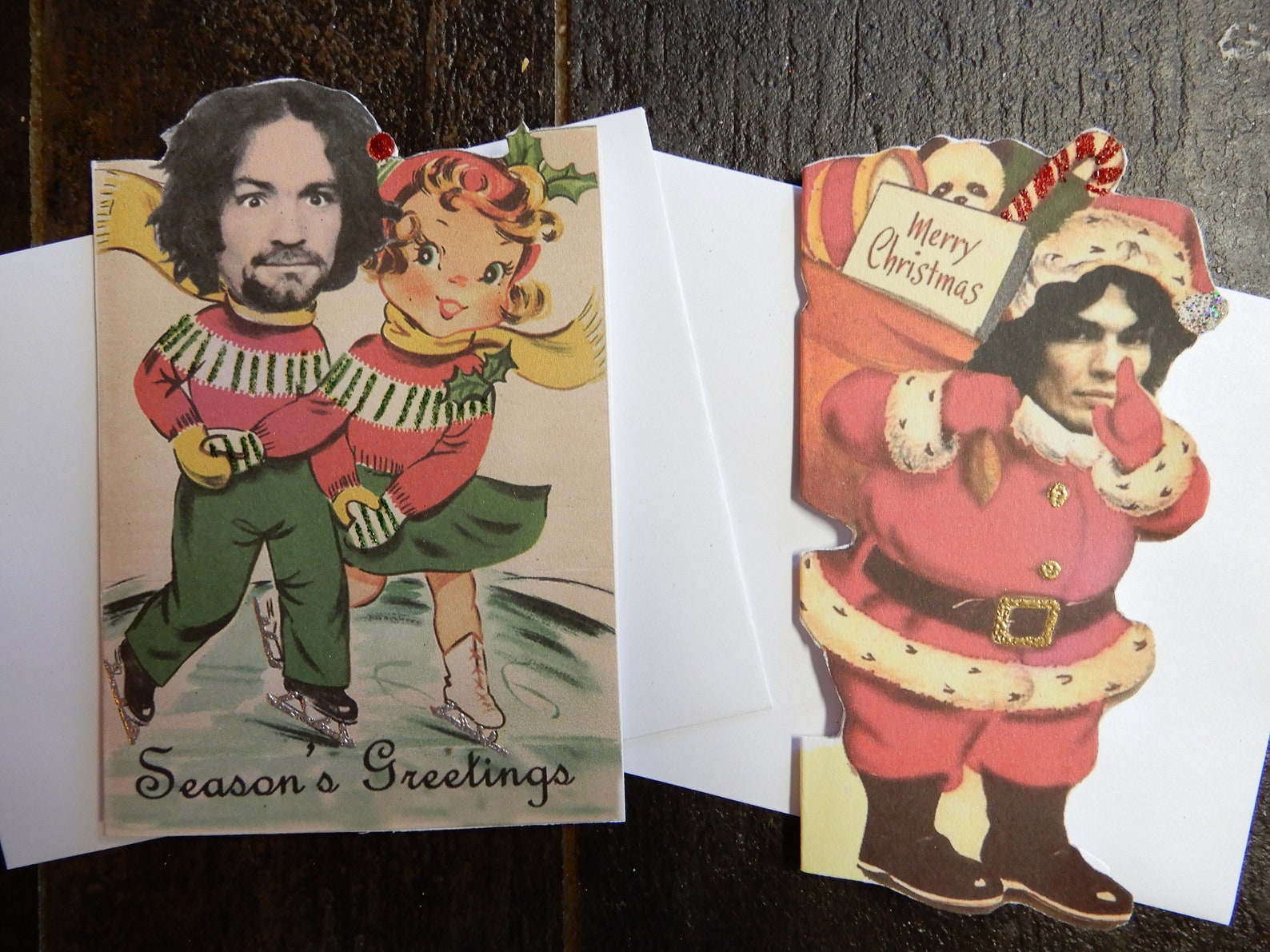 Vintage Serial Killer True Crime Christmas Cards. Set of 8 Etsy