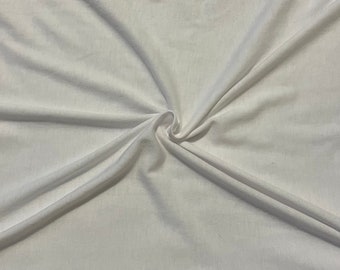 White soft Jersey Knit Polyester Stretch Sublimation Apparel Fabric 58"-60