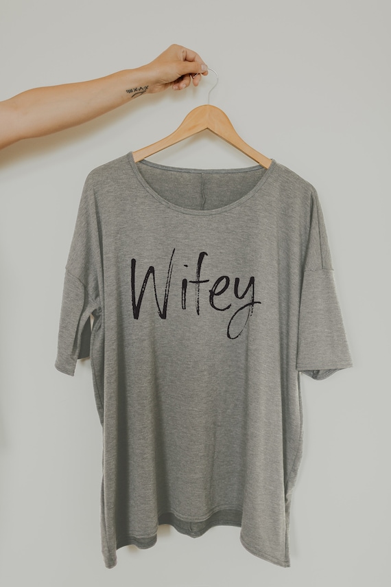 Wifey-oversized Sleep Shirt Wedding 