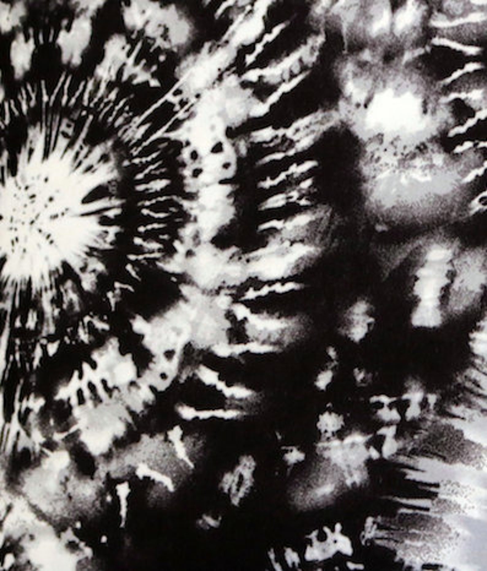 Tie Dye Pillow Case Black and White Pillow Cover Fireworks Etsy