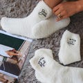 Bridal party gift fuzzy Bridal Party Socks bridesmaid socks Wedding Party Socks Bridesmaid Gift Maid of Honor gift Bride to Be
