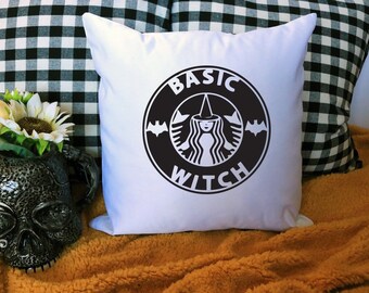 Basic Witch Pillow Cover - Halloween Decor - Witch Throw Pillow - Witch Pillow Case - Accent Pillow - Decorative Pillow