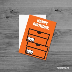 Cartões de felicitações inspirados em tênis Sneakerhead Aniversário Agradecimento Amor Obrigado