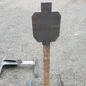 AR500 Steel Angled IDPA 2/3 Shooting Target 3/8 AR500 With Hanger for 2x4&#39;s