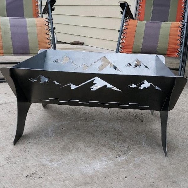 Small Open Collapsible Fire Pit (18")