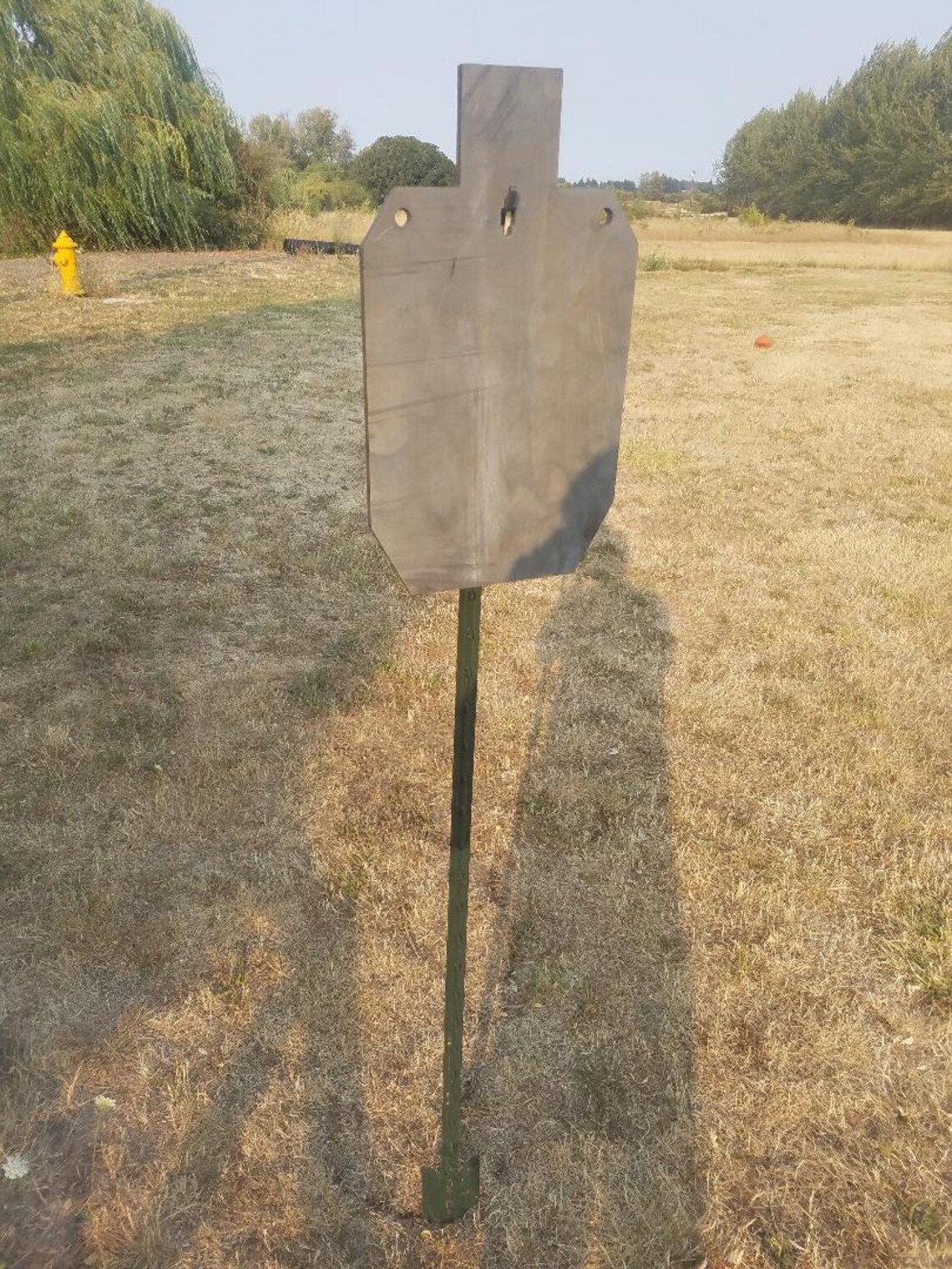 T Post Steel Target Hanger Hook W/ 2/3 IDPA 20X12 AR500 3/8 Etsy