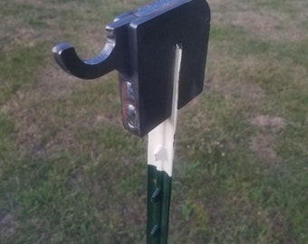 AR500 T post steel target hanger hook