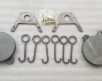 Soporte portátil para placas de conducto para entrenamiento con pistola con gongs