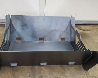 Brasero plegable de gran tamaño y diseño abierto