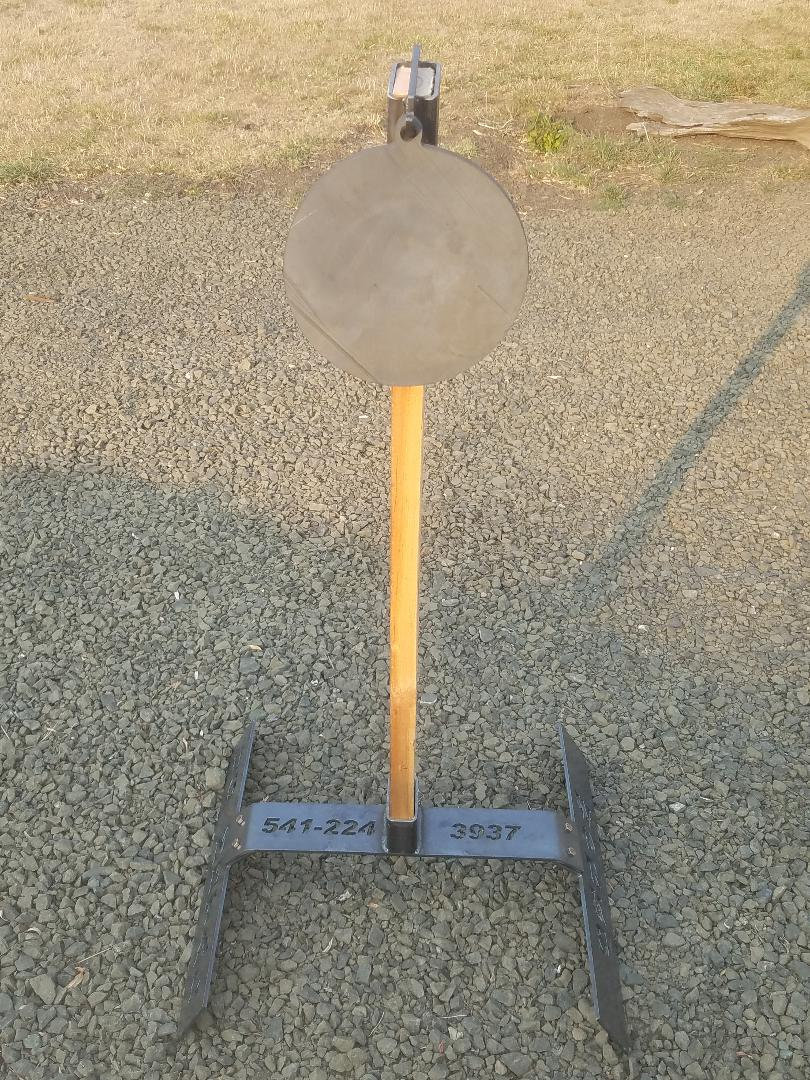 Cible de tir rotative en acier
