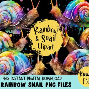 Regenbogen Schnecke Aquarell Clip Art Schnecke Png Teich Leben Clipart Riesen Afrikanische Land Schnecke Grafiken