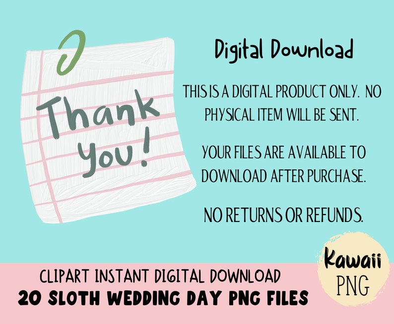 Sloth Clipart Watercolor Sloth Wedding PNG Commercial Use Animal Clip art image 4
