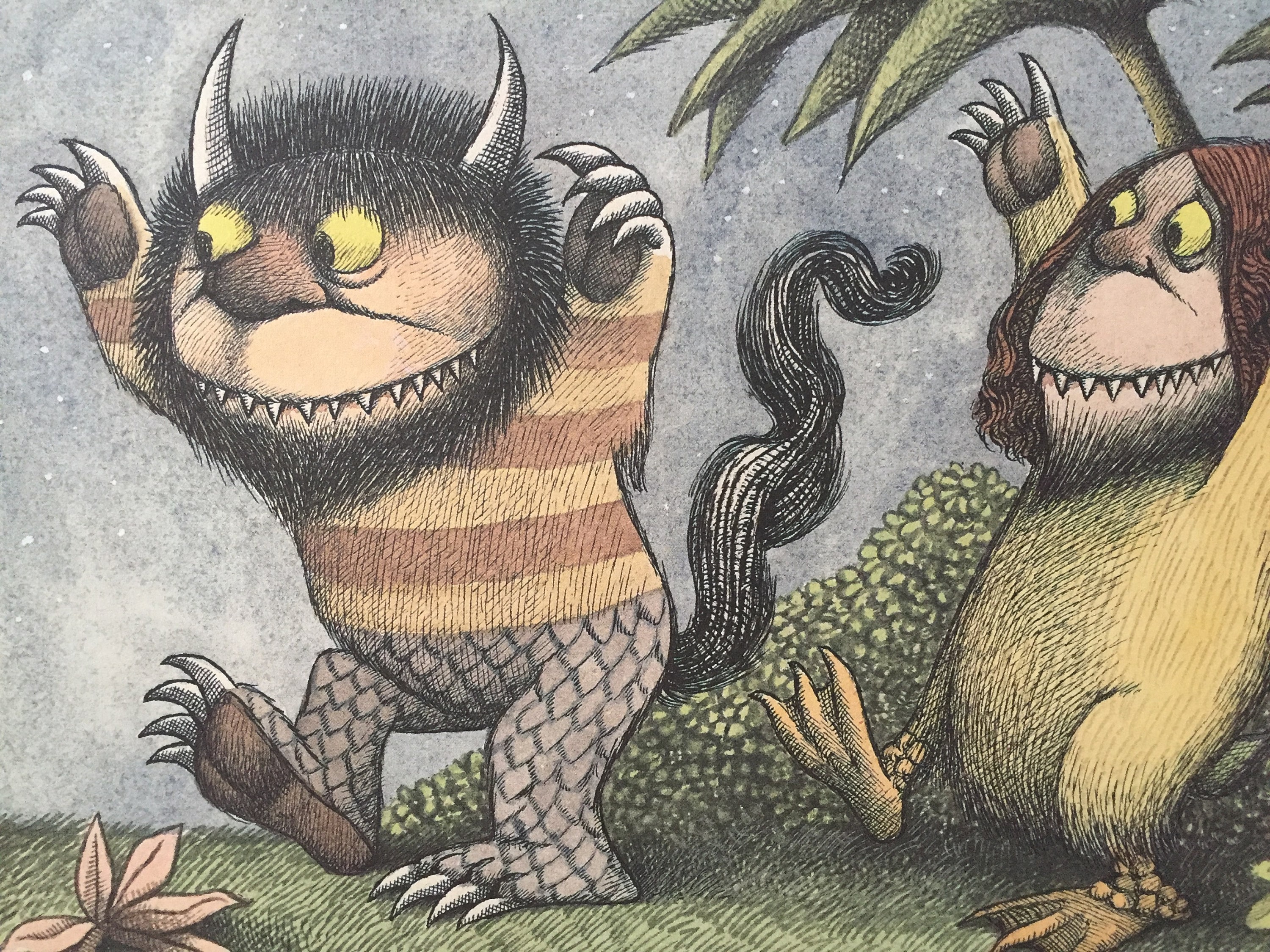 Where the Wild Things Are Book Plate Print. Maurice Sendak. Original
