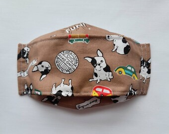 Handmade terrier fabric coin purse