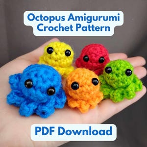 Pocket Octopus Amigurumi Crochet Pattern PDF