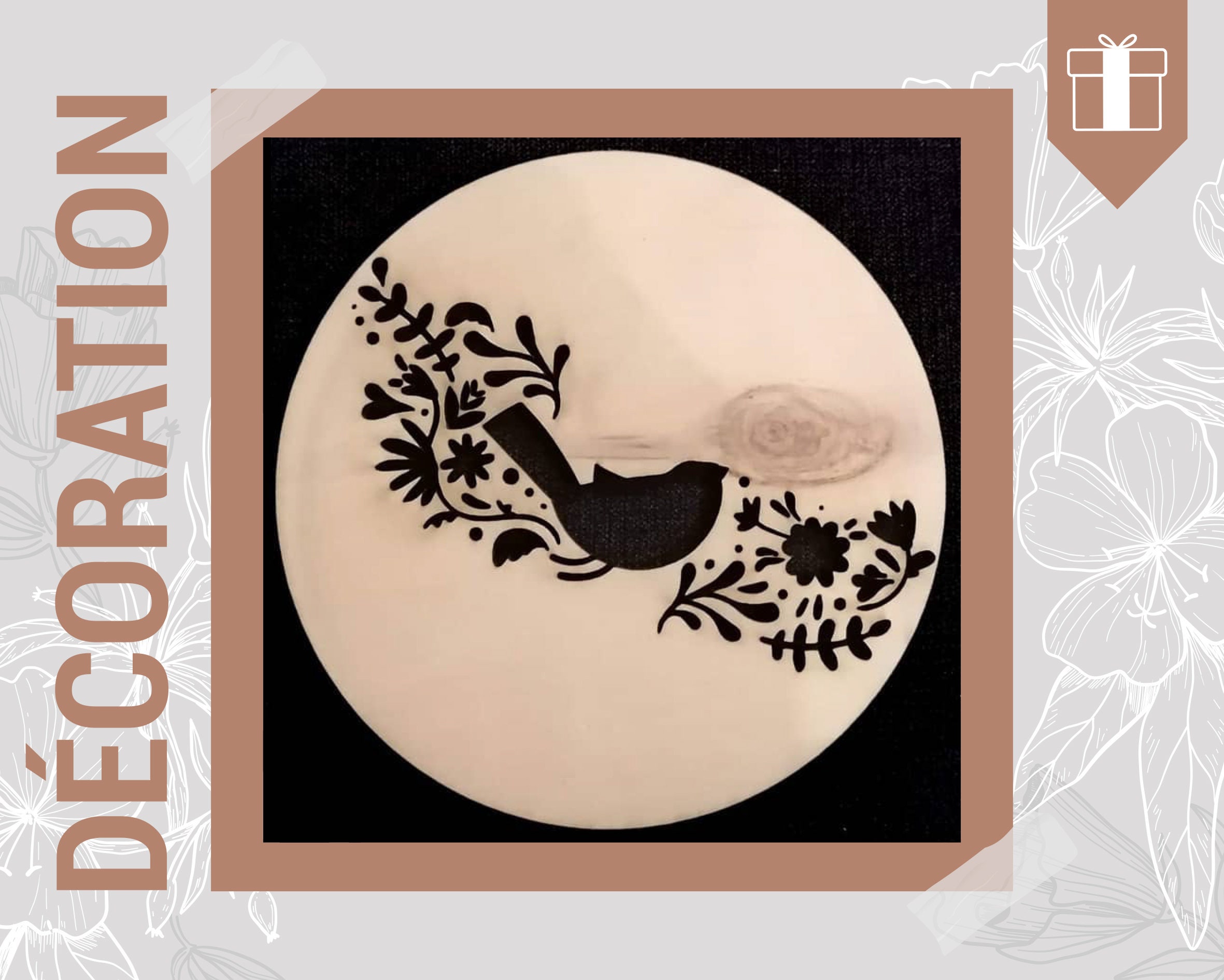 Oiseaux de Bois - Idée Cadeau Fête Des Mères Prêts à Expédier Décoration Pièce Unique