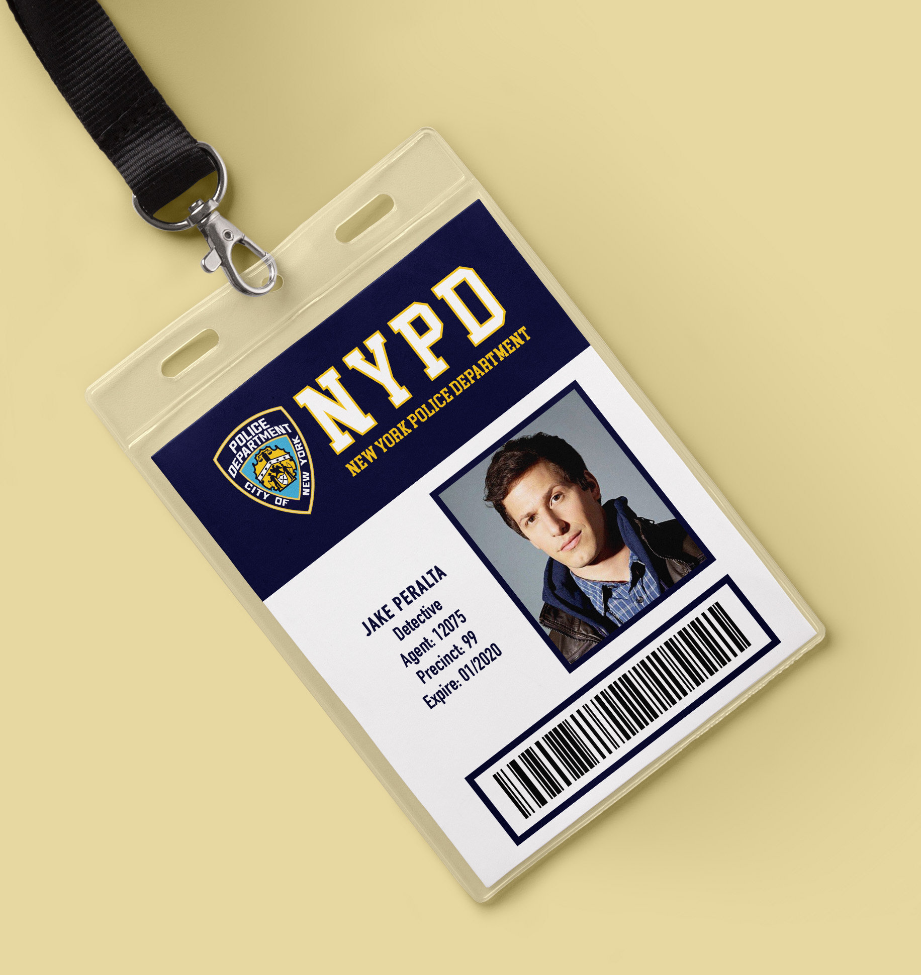 Brooklyn Nine Nine 99 Nypd Id Badge Card Halloween Prop Etsy