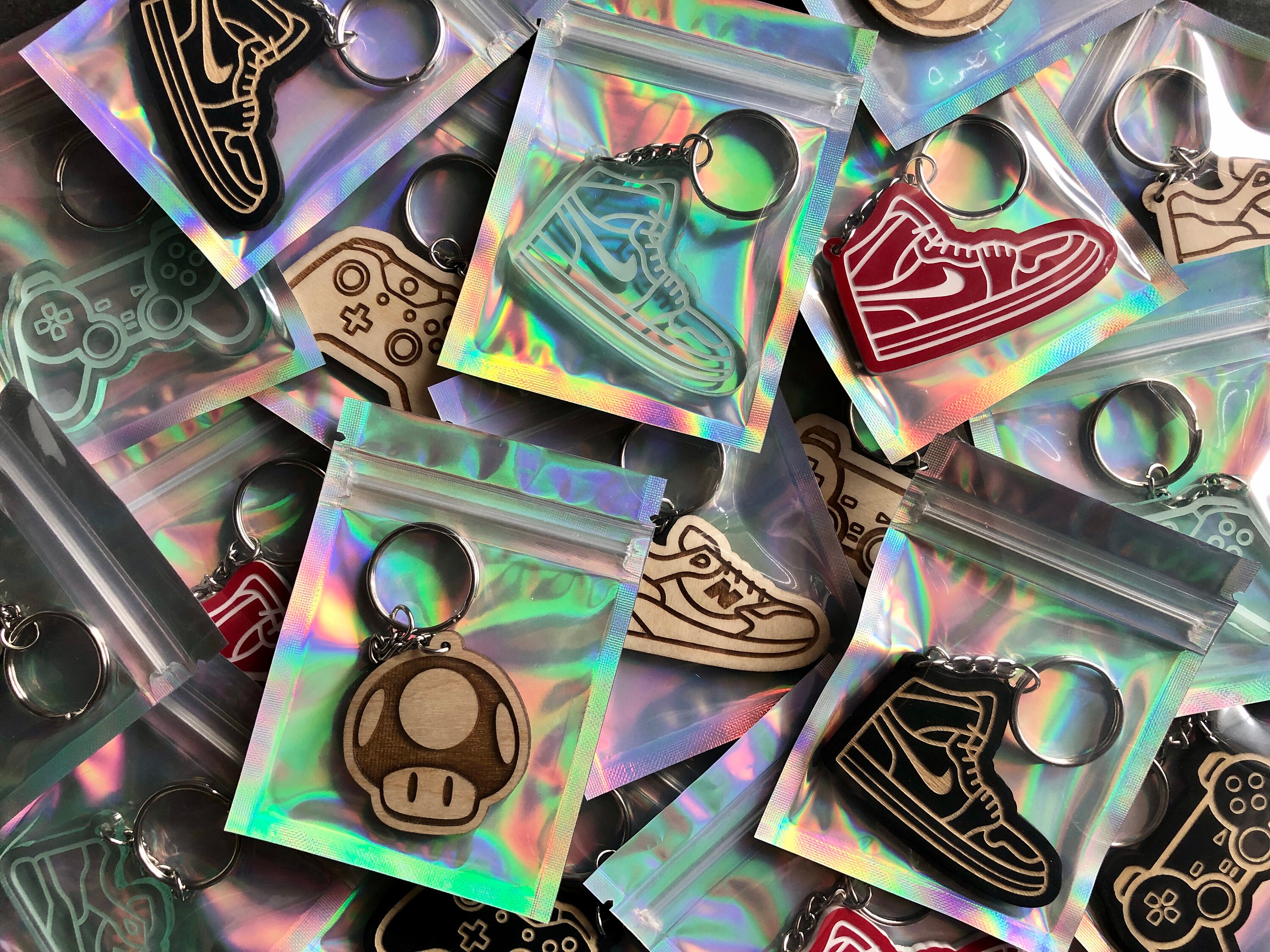 Nike Air Jordan 1 zapatos llavero de madera en negro | Etsy