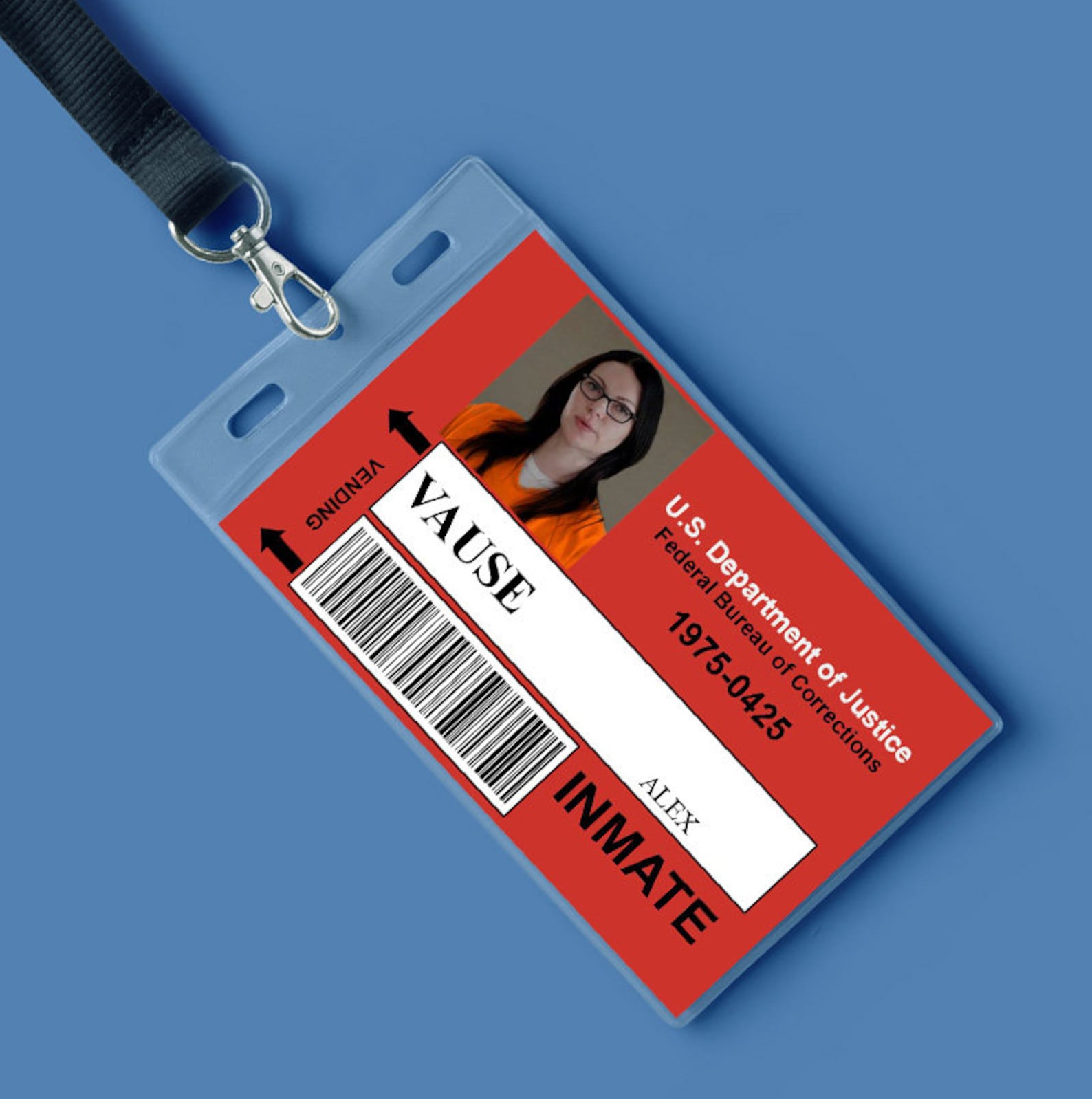 Alex Vause Id Badge Printable