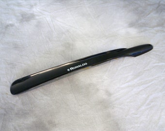 Men's Ronaldo Long Black Plastic Shoe Horn Accessory 18.5"