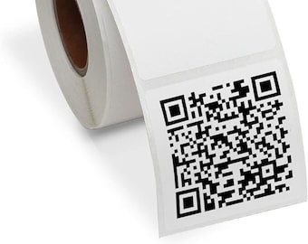 Business Stickers 1.75 inch square, QR Code, Personalized, Logos, Thank You, Wedding, Cake, Bakery, Branding, Label, Thermal, Image, Circle
