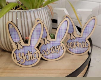 Easter Basket Name Tag, Personalized, Kids, Children, Egg, Bunny, Egg Hunt, Grandchildren, Boy Girl Baby, First Easter