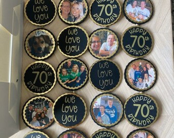 Custom Cup Cake Toppers, FREE Local Pickup, Happy Birthday Toppers, Character Cake Toppers, Personalized, Cupcake Toppers, Wedding