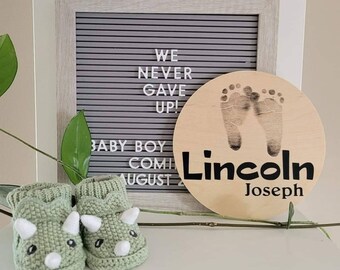 Newborn Footprints Keepsake