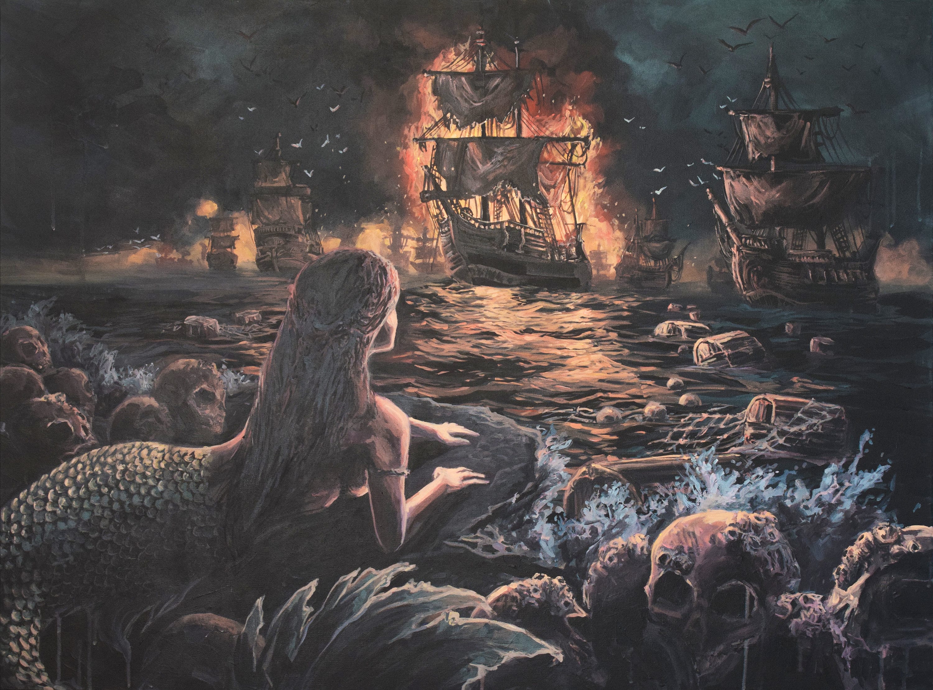 Dark Siren Art Print