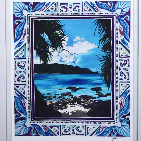 Once Upon An Island Kayo Beach Inkjet Print