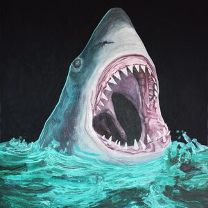 Shark Attack giclee fine art print