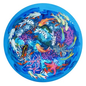 Fish and Corals inkjet fine art print