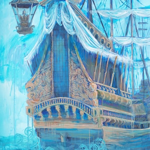 Queen Anne's Revenge Blackbeard pirate ship inkjet prints